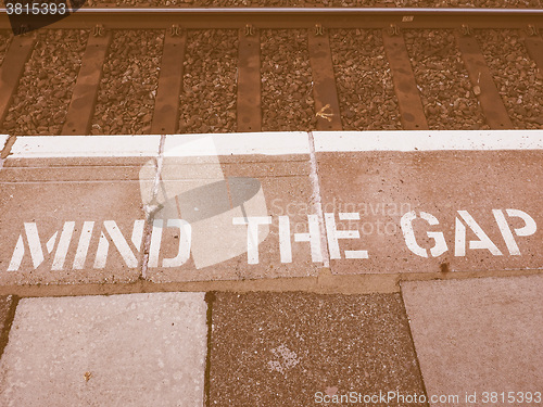 Image of  Mind the gap in London vintage