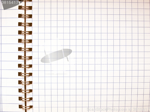 Image of  Blank notebook page vintage