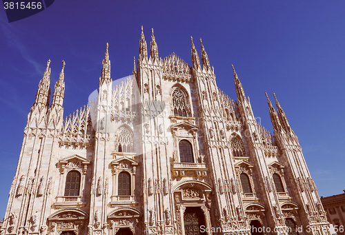 Image of Retro look Milan Cathedral
