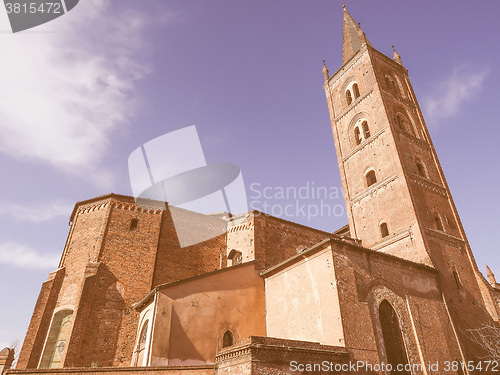 Image of San Domenico church in Chieri vintage