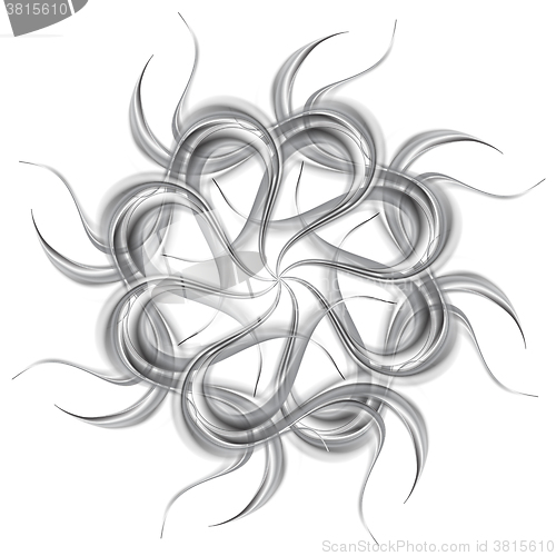 Image of Grey silver wavy pattern shape