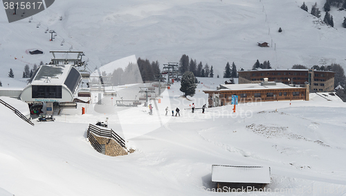 Image of Photo of ski areal in the South Tirol