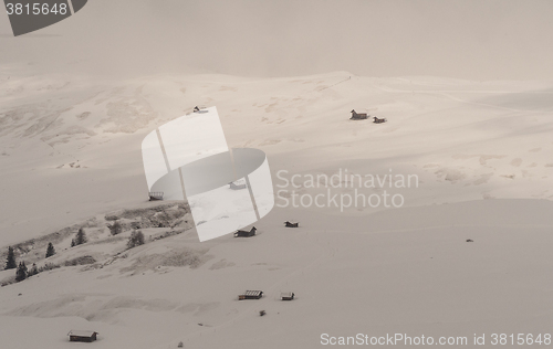 Image of Huts in the mountains