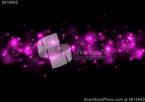 Image of Shiny purple lights abstract bokeh background