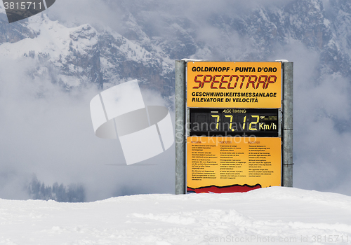 Image of The speedtrap in the mountains