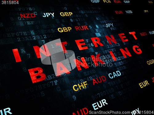 Image of Banking concept: Internet Banking on Digital background