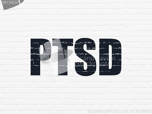 Image of Healthcare concept: PTSD on wall background