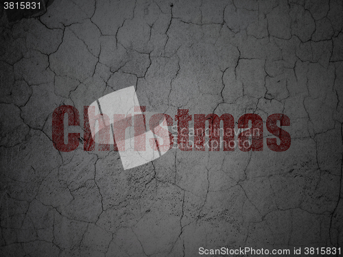 Image of Holiday concept: Christmas on grunge wall background