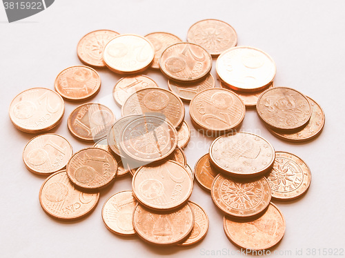 Image of  Euro coins vintage