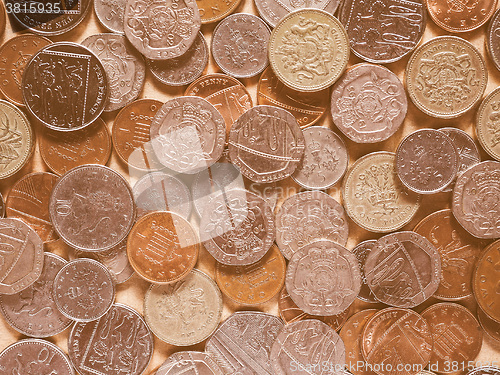 Image of  Pound coins vintage