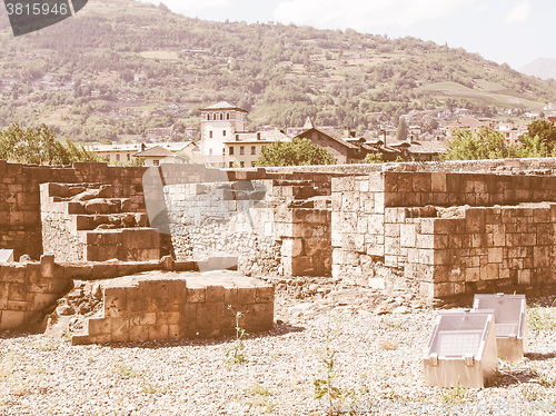 Image of Roman Theatre Aosta vintage