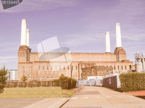 Image of Battersea Powerstation London vintage