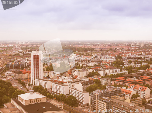 Image of Leipzig aerial view vintage