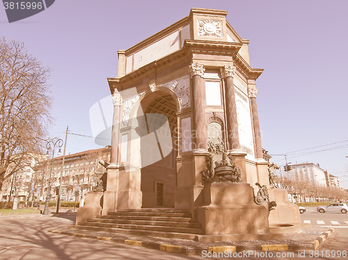 Image of Turin Triumphal Arch at Parco Del Valentino, Torino vintage