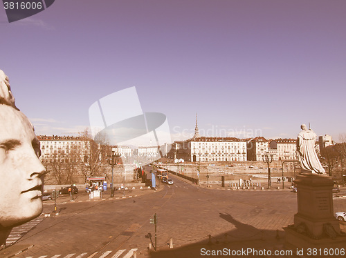 Image of Piazza Vittorio, Turin vintage