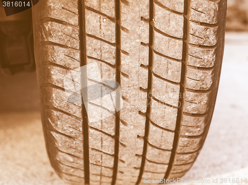 Image of  Wheel tyre vintage