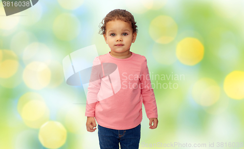 Image of beautiful little baby girl portrait