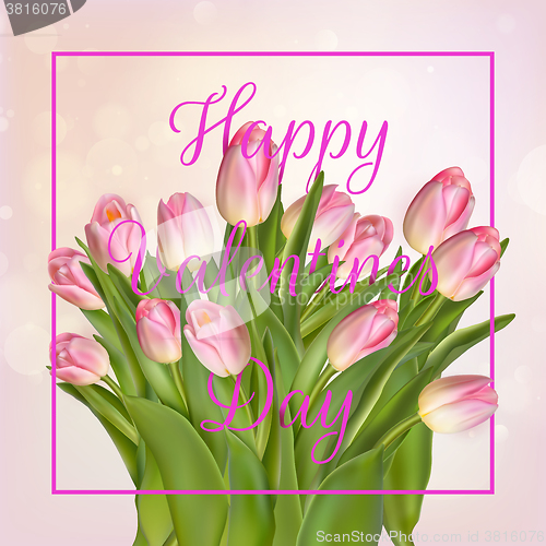 Image of Valentines day greeting card. EPS 10