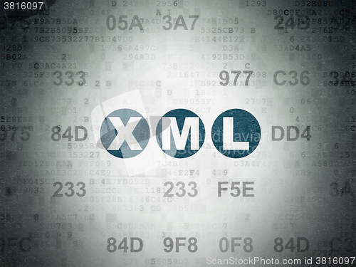 Image of Programming concept: Xml on Digital Paper background