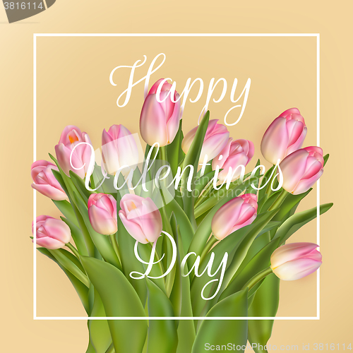 Image of Valentines day greeting card. EPS 10