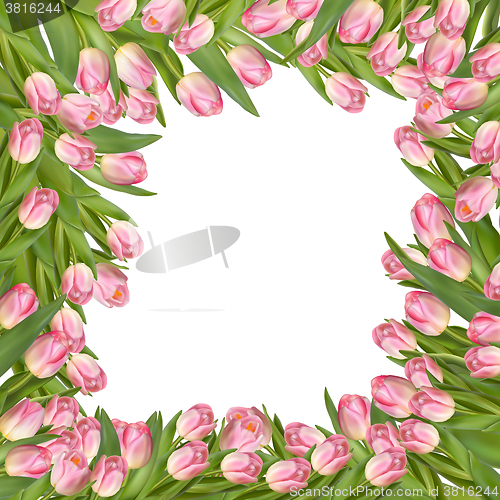 Image of Pink flower background. EPS 10
