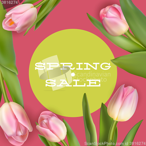 Image of Bright spring sale design. EPS 10