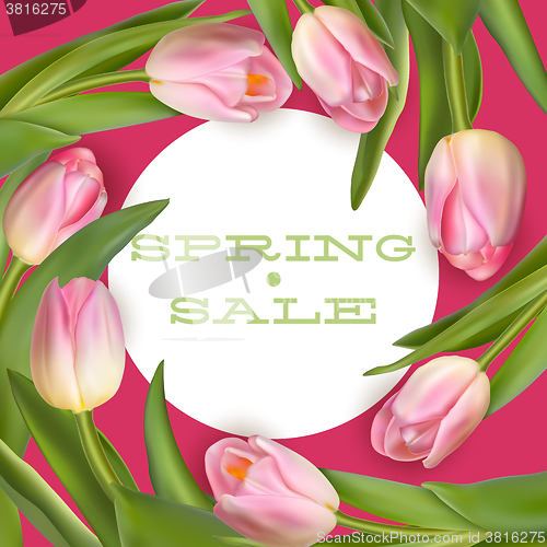 Image of Bright spring sale design. EPS 10