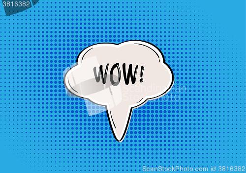 Image of WOW comic bubble
