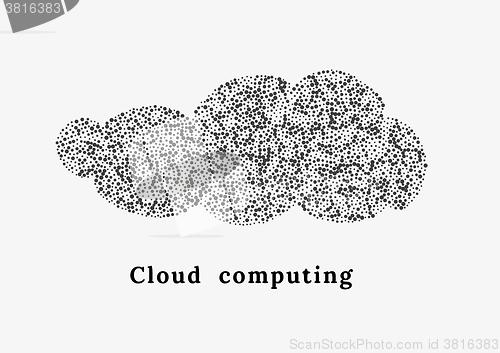 Image of cloud computing illustration
