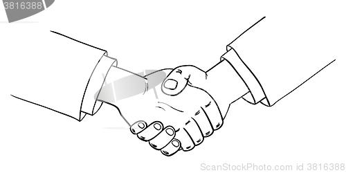 Image of two shaking hands