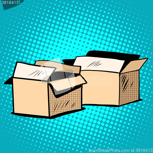 Image of Packaging boxes cardboard retro