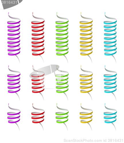 Image of collection of spiral ribbons