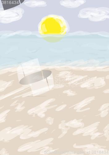 Image of color beach background