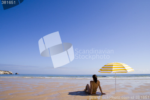 Image of woman at the beach