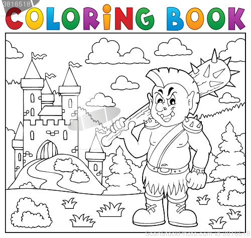 Image of Coloring book orc theme 2