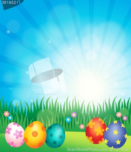 Image of Decorated Easter eggs theme image 5
