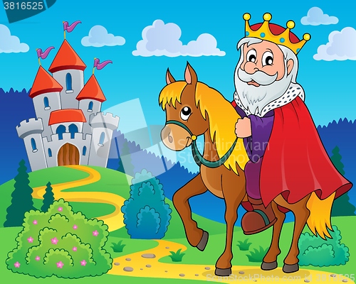 Image of King on horse theme image 2