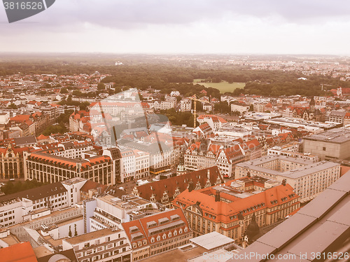 Image of Leipzig aerial view vintage