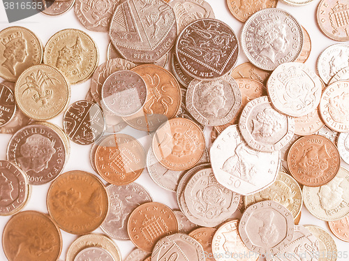 Image of  Pound coins vintage