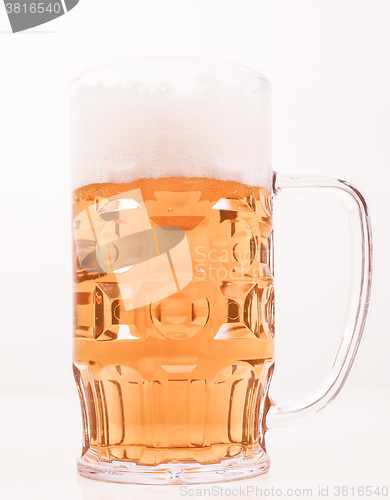 Image of  Lager beer glass vintage