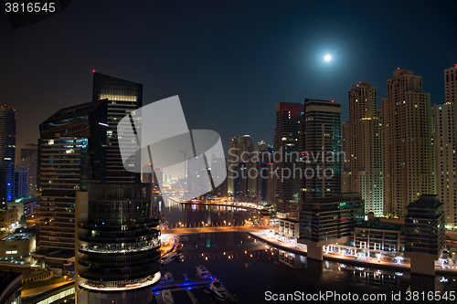 Image of Dubai at Night, UAE