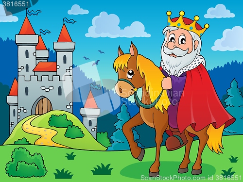 Image of King on horse theme image 3