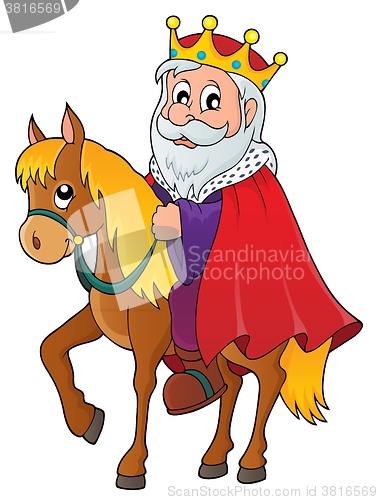 Image of King on horse theme image 1