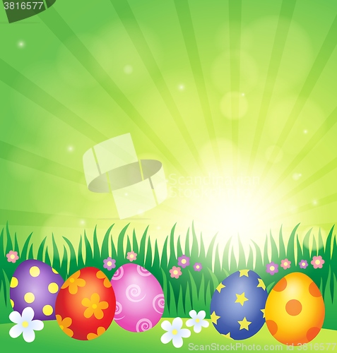 Image of Decorated Easter eggs theme image 4