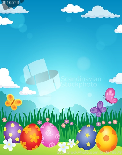 Image of Decorated Easter eggs theme image 3