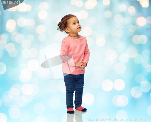 Image of beautiful little baby girl portrait