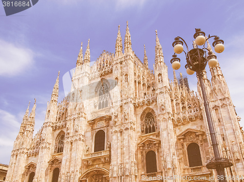 Image of Milan cathedral vintage