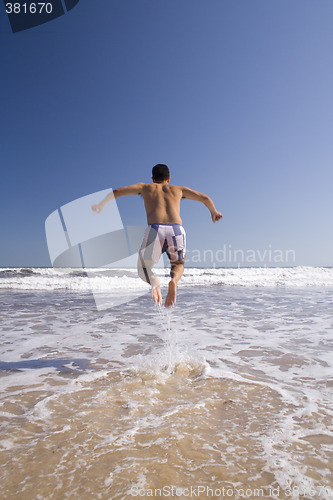 Image of Men Jumping (moving blur)