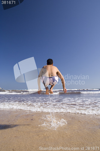 Image of Men Jumping (moving blur)