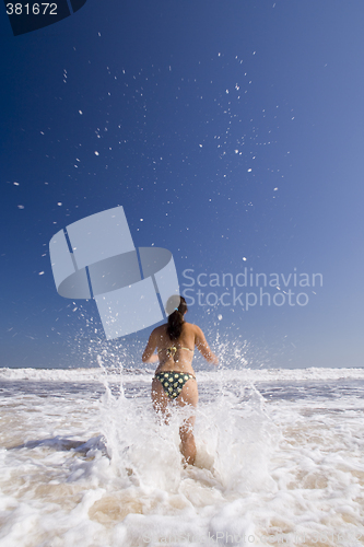 Image of Girl Jumping (moving blur)